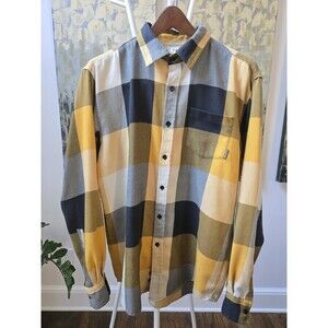 Burton Flannel Shirt DryRide Plaid Button Up Long Sleeve Mens Sz M Outdoors Snow